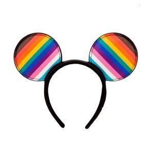 Disney 2023 PRIDE Flag Padded Faux Leather Ears UNISEX
